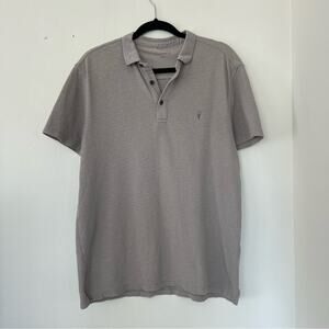 Allsaints Clash Grey Polo Shirt